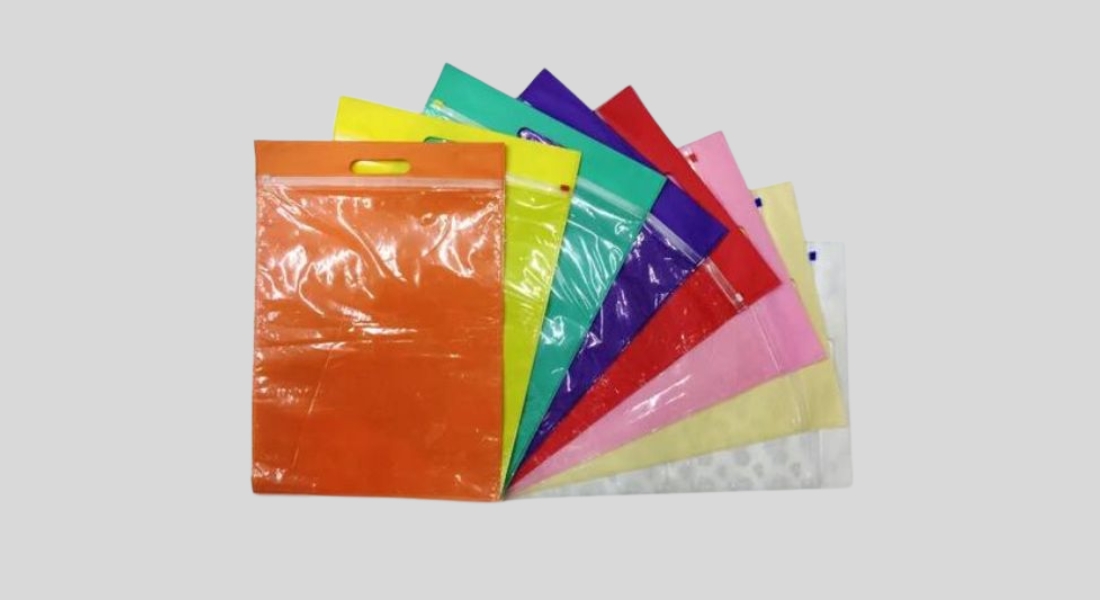 Multicolor Non Woven Zipper Bags